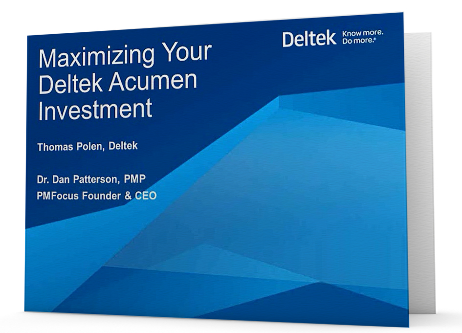 On Demand Webinar: Maximizing Your Deltek Acumen Investment